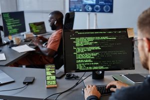 Data Engineer Working With Code